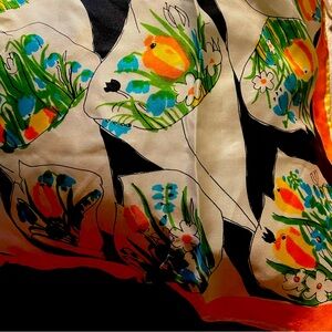 Vanna silk hand road scarf